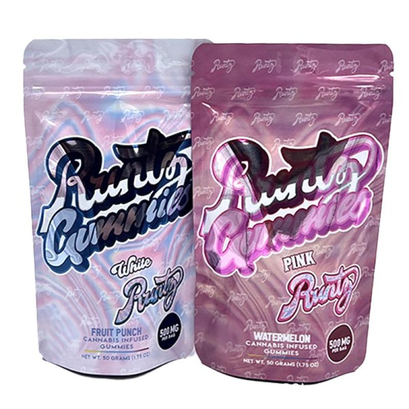Runtz-Style 500mg Stand-Up Mylar Gummy Bags